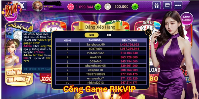 Rikvip tỷ lệ trả thưởng hấp dẫn